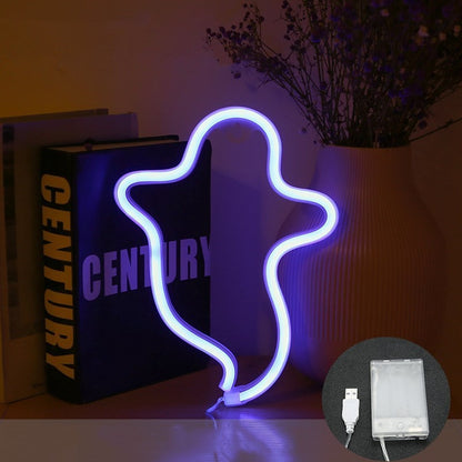 Halloween Ghost Neon Home Creative Modeling Lamp