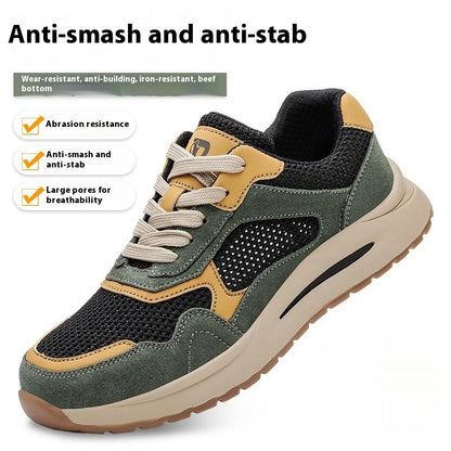 Anti-smashing And Anti-penetration Lightweight Breathable Protective Footwear