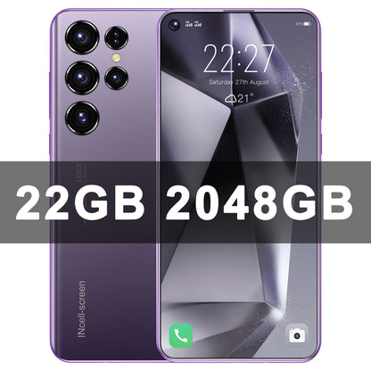 Original S26 Ultra Smartphone 5G 7.3inch HD 22G+2TB Cell Phone Dual SIM Mobile Phones 78+108MP 7800mAh Android 14 Unlocked NFC