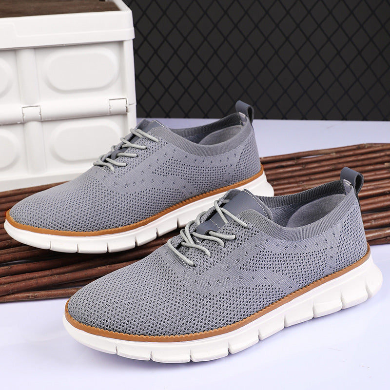 Plus Size Breathable Mesh Surface Simple Men's Outdoor Casual Shoes