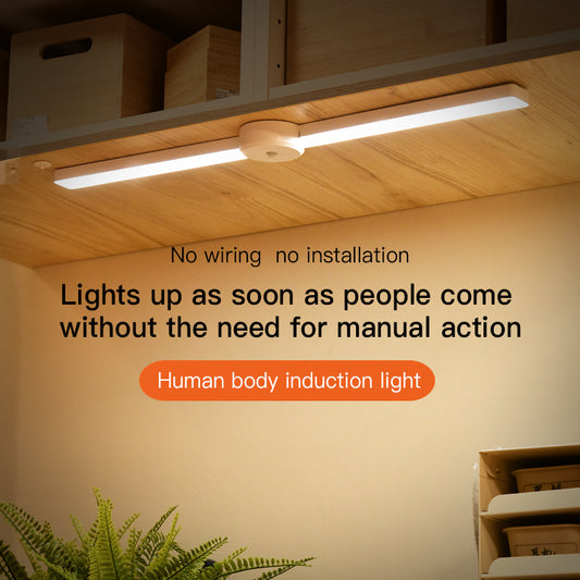 Intelligent Cabinet Light With Foldable Automatic Human Body Sensing Light, Clothing Cabinet Light, Wine Cabinet Light, Strip Light, Magnetic Wall Light