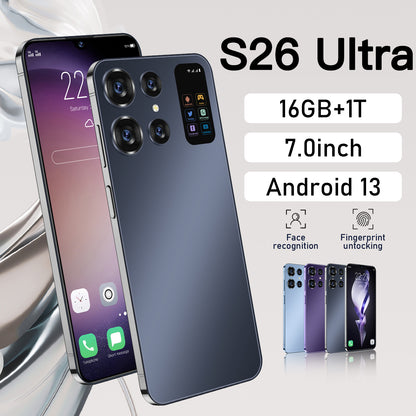 S26 Ultra Smartphone Global Version 16G+1TB 7000mAh 48+72MP Qualcomm8 Gen 2 4G/5G Network Cellphone Android13 Mobile Phone cheap