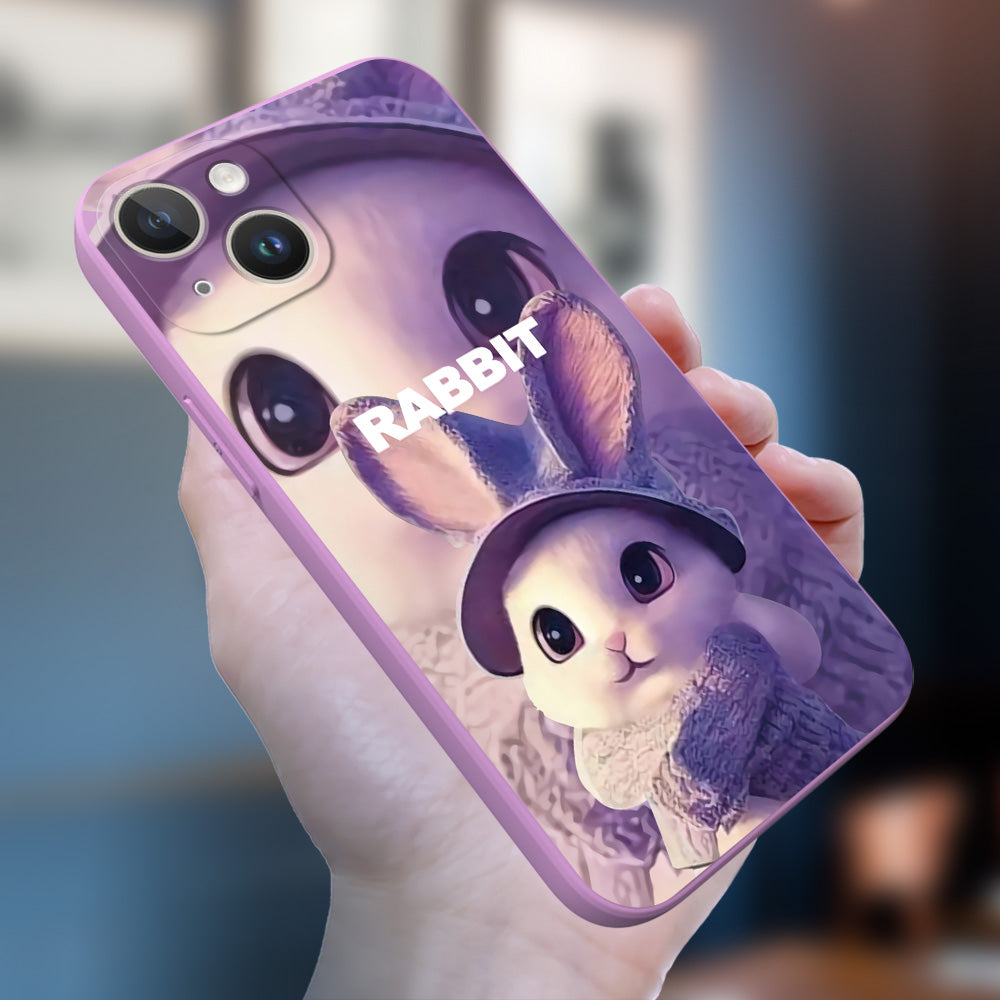 Case For Samsung Galaxy M21 2021 M23 5G M30 M30S M31 M32 4G Phone Cover Soft Silicon purple rabbit