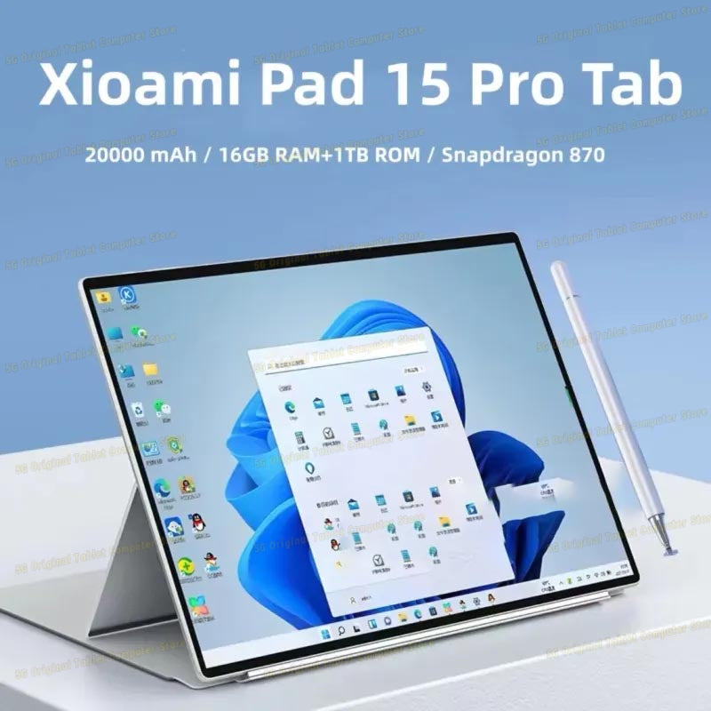 Global Version Tablets Xioami Pad 15 Pro 10.1 Inch HD Original Tablet 5G Wifi Android 13 Snapdragon 870 Google Play Mi Tablets