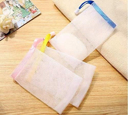 Exfoliating Mesh Soap Pouch Bubble Foam Net Soap Sack (Pack of 10)