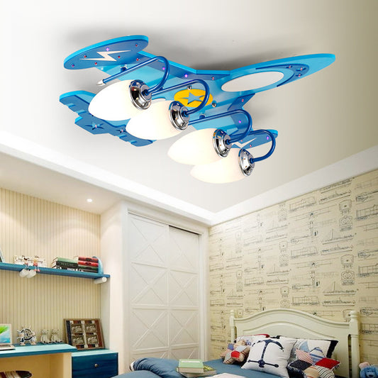 Children's Room LED Ceiling Creative Airplane Cartoon Eye Protection Lamps