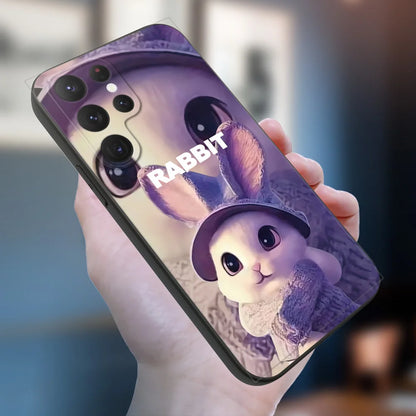 Case For Samsung Galaxy M21 2021 M23 5G M30 M30S M31 M32 4G Phone Cover Soft Silicon purple rabbit