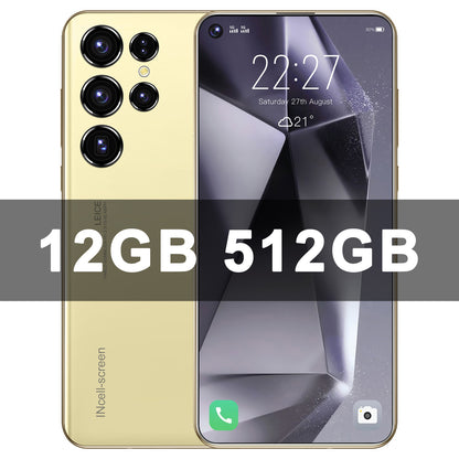 Original S26 Ultra Smartphone 5G 7.3inch HD 22G+2TB Cell Phone Dual SIM Mobile Phones 78+108MP 7800mAh Android 14 Unlocked NFC