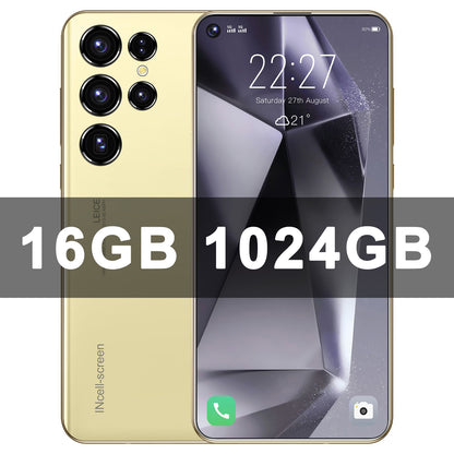 Original S26 Ultra Smartphone 5G 7.3inch HD 22G+2TB Cell Phone Dual SIM Mobile Phones 78+108MP 7800mAh Android 14 Unlocked NFC