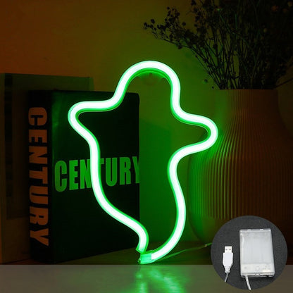 Halloween Ghost Neon Home Creative Modeling Lamp