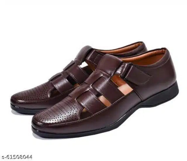 Roman Sandal for Men (Brown, 9)