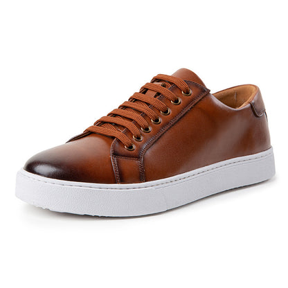 British Style Brushed Casual Shoes Soft Bottom Men