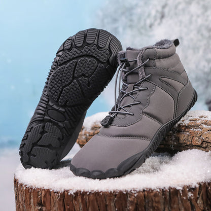 Five Fingers Non-slip Snow Boots Waterproof Velvet Warm Men And Women Outdoor Hiking Shoes