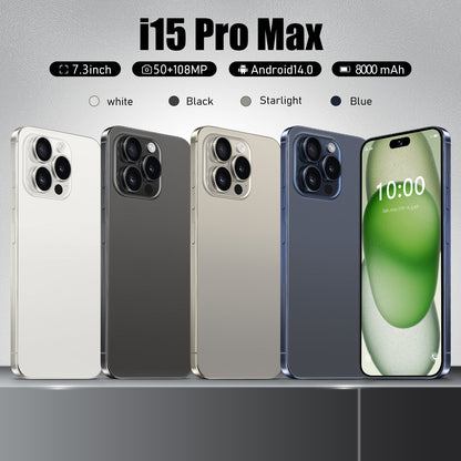 Global Version i15ProMax Smartphone 5G Android 7.3-inch 16GB RAM 1TB RAM Dual SIM 8000mAh 50+108MP Camera Original Mobile phones