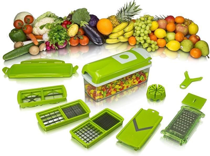 Multifunctional 12 in 1 nicer dicer chopper and drain basket - DIGITAL HUB SHOP