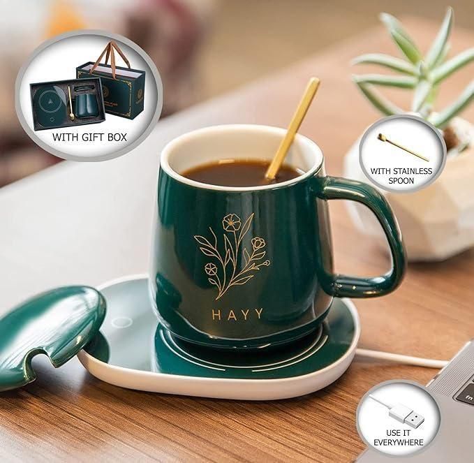 Cup Warmer Tea Coffee Mug Heater Pad, For Home And Office - DIGITAL HUB SHOP