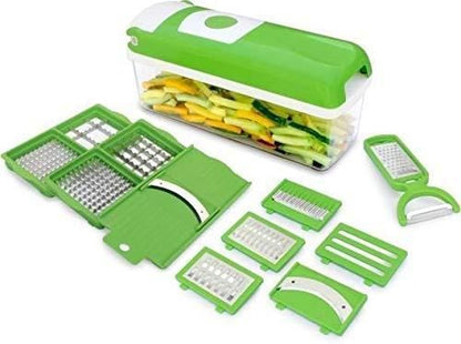 Multifunctional 12 in 1 nicer dicer chopper and drain basket - DIGITAL HUB SHOP