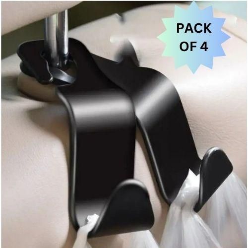 Car Organizer Plastic Hook Hanger for Holding Handbag Coat Purse Bag Water Bottle (Pack of 4) - DIGITAL HUB SHOP