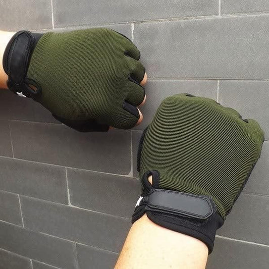 Anti-Slip Breathable Bike Sports Gym & Fitness Gloves��(Green) - DIGITAL HUB SHOP