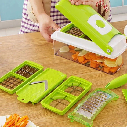 Multifunctional 12 in 1 nicer dicer chopper and drain basket - DIGITAL HUB SHOP