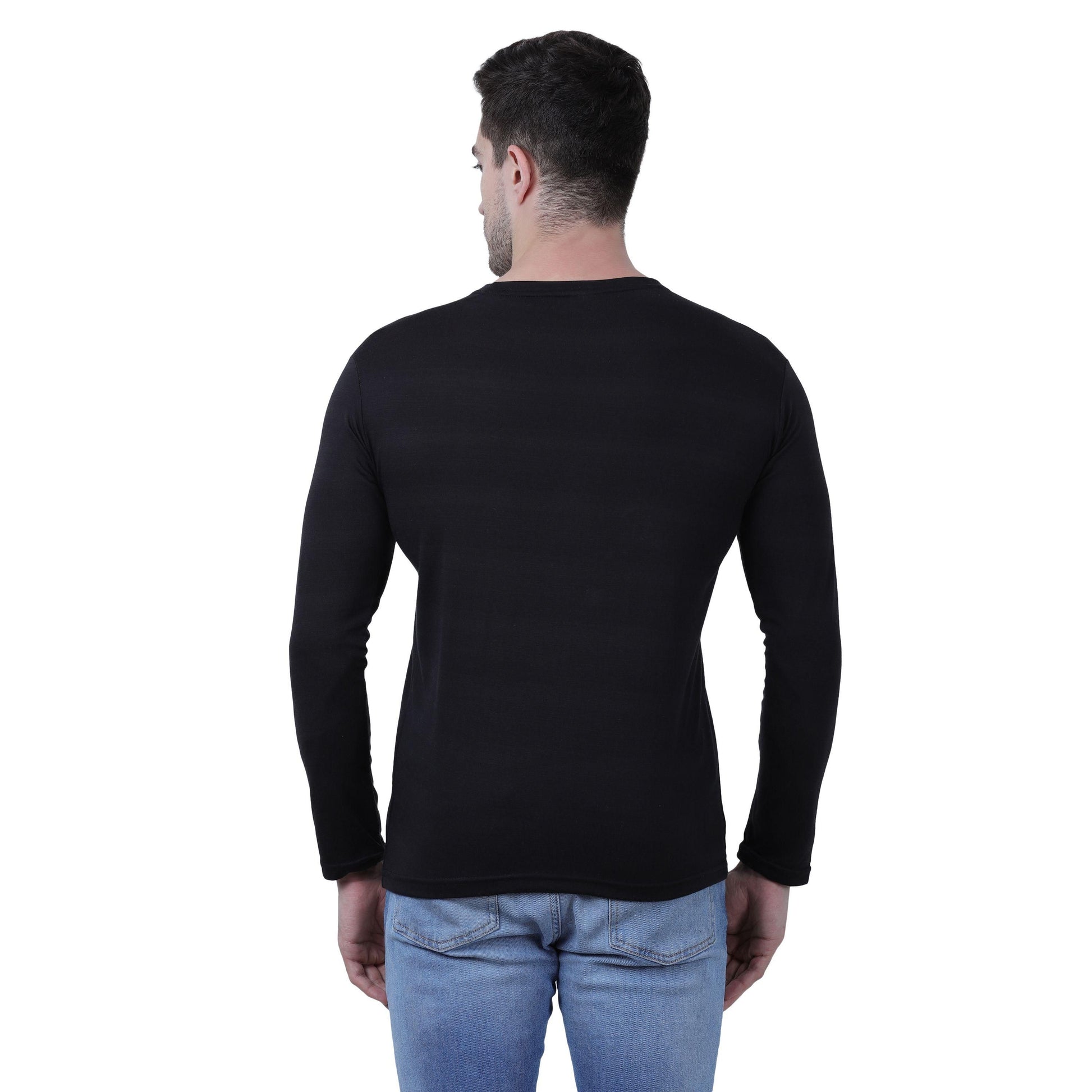 Cotton Blend Solid Full Sleeves T-Shirt - e8eaad-5Cotton Blend Solid Full Sleeves T-Shirtnull